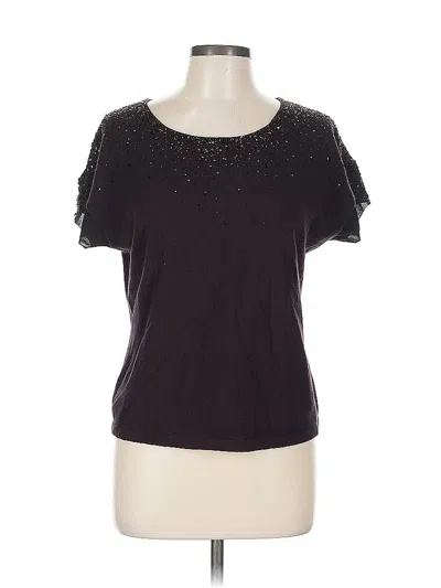 Pre-owned Lafayette 148 Cashmere Cardigan Sweater In Brown