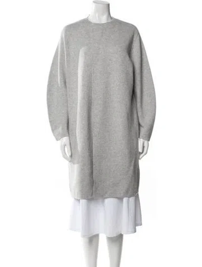 Pre-owned Lafayette 148 Cashmere Coat In Gray