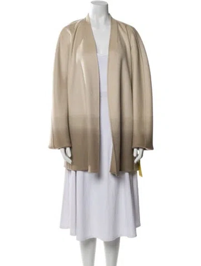 Pre-owned Lafayette 148 Cashmere Coat W/ Tags In Neutral