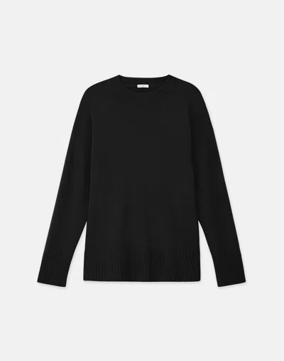 Lafayette 148 Cashmere Crewneck Sweater In Black
