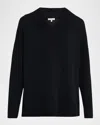 Lafayette 148 Cashmere Deep V-neck Sweater In Black