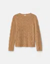 Lafayette 148 New York Cashmere Donegal Cable Sweater