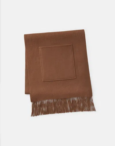 Lafayette 148 Cashmere Double Face Pocket Shawl In Vicuna