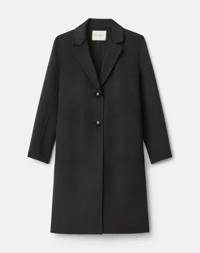 Lafayette 148 Cashmere Double Face Two Button Coat In Brown