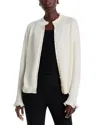 Lafayette 148 Cashmere Hand Beaded Pearl Sweater In Cloud