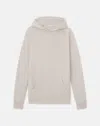 Lafayette 148 Cashmere Hoodie Sweater In Pearl