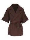 Lafayette 148 Cashmere Jacket In Brown