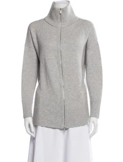 Pre-owned Lafayette 148 Cashmere Jacket In Gray