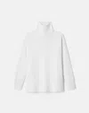 Lafayette 148 Cashmere Long Sleeve Turtleneck Sweater In Cloud
