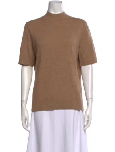 Pre-owned Lafayette 148 Cashmere Mock Neck Sweater