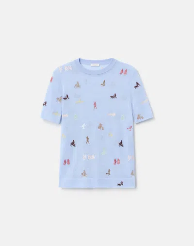 Lafayette 148 Cashmere New Yorkers Short Sleeve Crewneck Sweater In Metallic