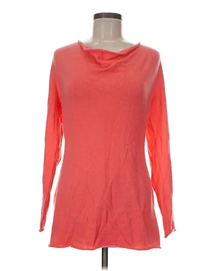 Pre-owned Lafayette 148 Cashmere Pullover Sweater In Red
