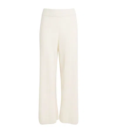 Lafayette 148 New York Rib Cashmere Blend Ankle Pants In Gray