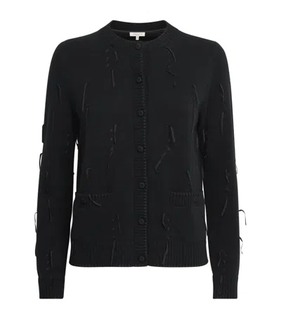 LAFAYETTE 148 CASHMERE RIBBON CARDIGAN