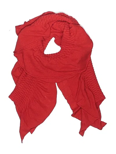 Pre-owned Lafayette 148 Cashmere Scarf In Red