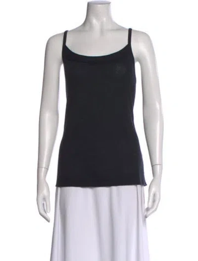 Pre-owned Lafayette 148 Cashmere Scoop Neck Sweater W/ Tags In Black