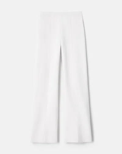 Lafayette 148 Cashmere Silk Double Knit Relaxed Fit Pants In Cloud