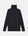 Lafayette 148 Cashmere Stand Collar Pullover Sweater In Black