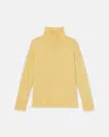 Lafayette 148 Cashmere Stand Collar Sweater In Canary Yellow