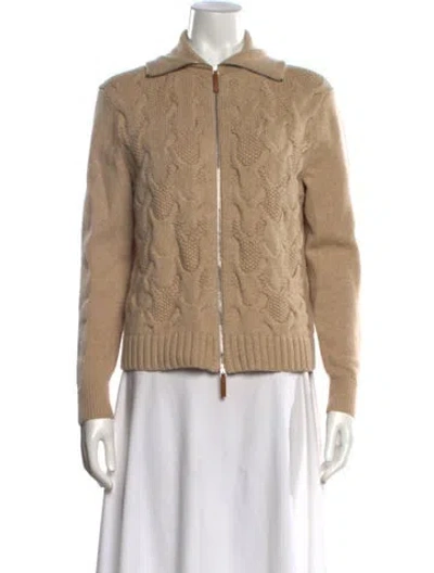 Pre-owned Lafayette 148 Cashmere Sweater In Neutral