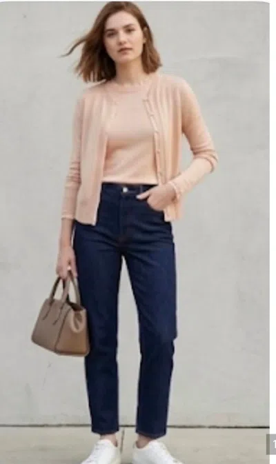 Lafayette 148 Cashmere Sweater With Short Sleeve Top In Shell In Neutral