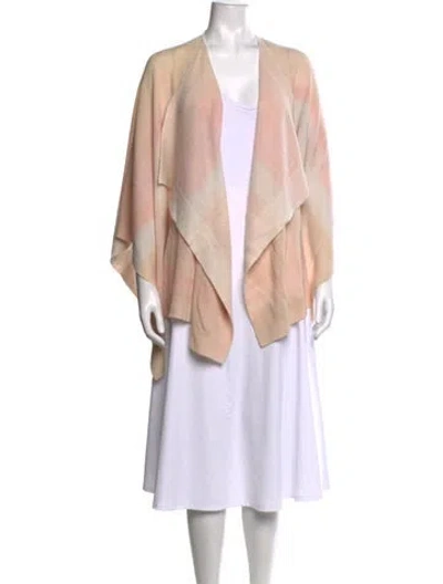 Pre-owned Lafayette 148 Cashmere Tie-dye Print Sweater In Neutrals