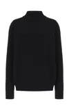 Lafayette 148 Italian Fine Gauge Merino Kindwool Split Stand Collar Sweater In Black