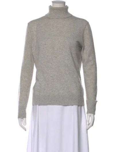 Pre-owned Lafayette 148 Cashmere Turtleneck Sweater In Neutral
