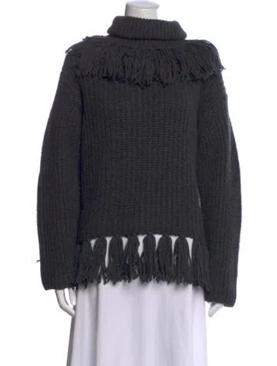 Pre-owned Lafayette 148 Cashmere Turtleneck Sweater W/ Tags In Gray