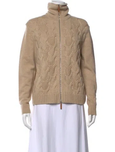 Pre-owned Lafayette 148 Cashmere Turtleneck Sweater W/ Tags In Neutral