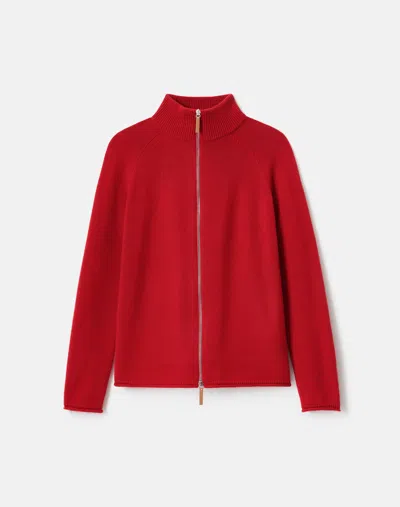 Lafayette 148 Cashmere Zip Front Cardigan In Animal Print