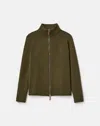 Lafayette 148 Cashmere Zip Front Cardigan In Brown