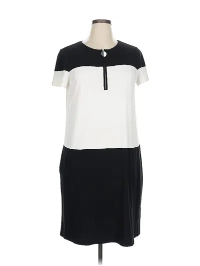 Pre-owned Lafayette 148 Casual Dress In Black