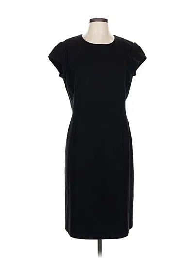 Pre-owned Lafayette 148 Casual Dress In Black