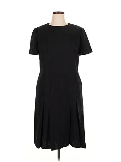 Pre-owned Lafayette 148 Casual Dress In Black