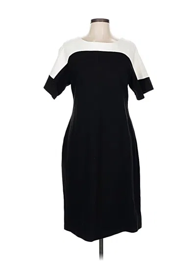 Pre-owned Lafayette 148 Casual Dress In Black