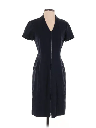 Pre-owned Lafayette 148 Casual Dress In Blue