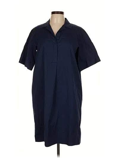 Pre-owned Lafayette 148 Casual Dress In Blue