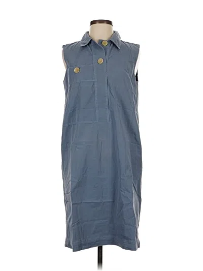 Pre-owned Lafayette 148 Casual Dress In Blue