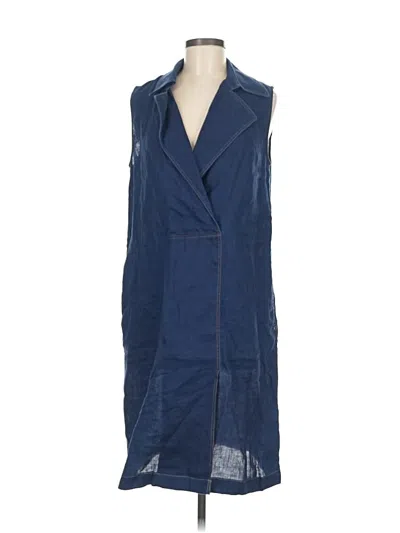 Pre-owned Lafayette 148 Casual Dress In Blue