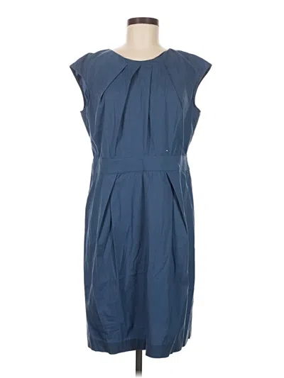 Pre-owned Lafayette 148 Casual Dress In Blue