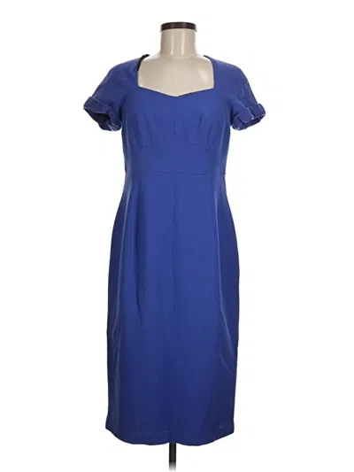 Pre-owned Lafayette 148 Casual Dress In Blue