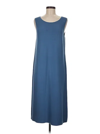 Pre-owned Lafayette 148 Casual Dress In Blue