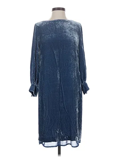 Pre-owned Lafayette 148 Casual Dress In Blue