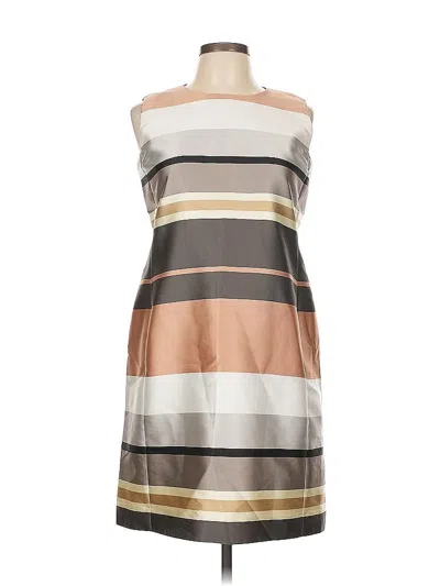 Pre-owned Lafayette 148 Casual Dress In Brown