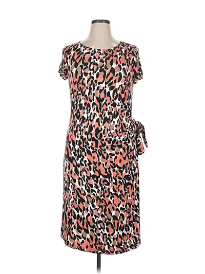 Pre-owned Lafayette 148 Casual Dress In Brown