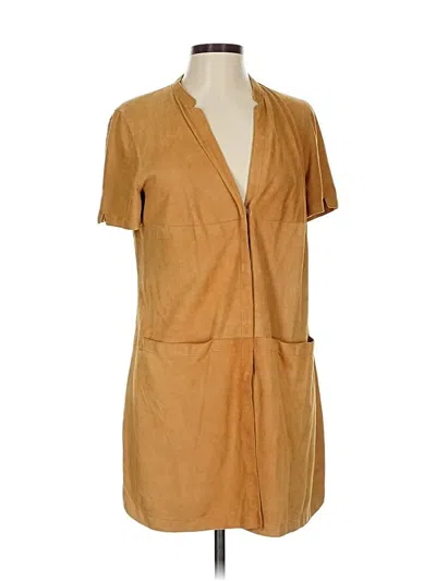 Pre-owned Lafayette 148 Casual Dress In Brown