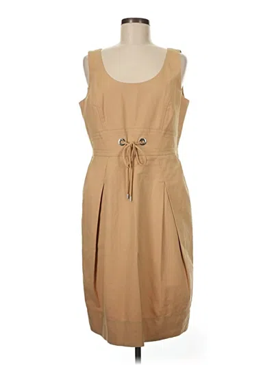 Pre-owned Lafayette 148 Casual Dress In Brown