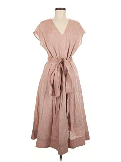 Pre-owned Lafayette 148 Casual Dress In Brown