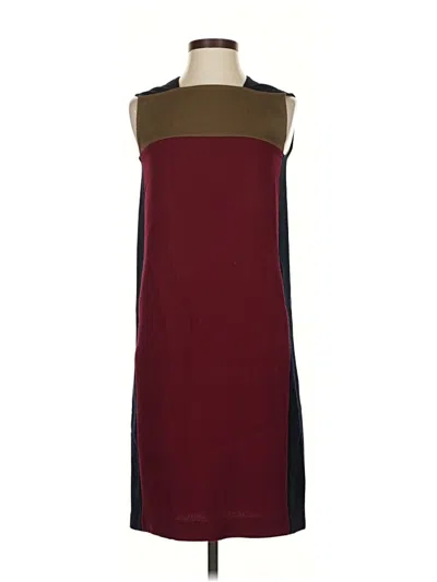 Pre-owned Lafayette 148 Casual Dress In Burgundy